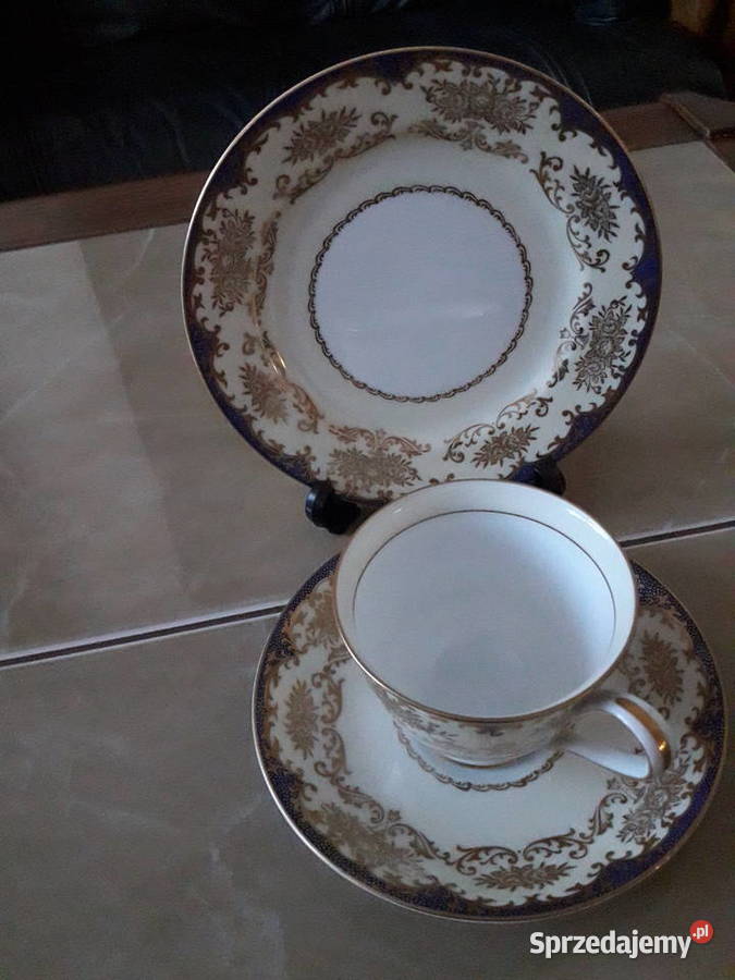 Zestaw trio porcelana Noritake Japonia Janów Lubelski