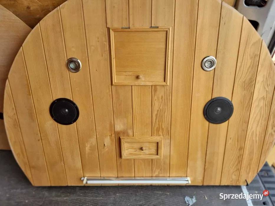 Kabina na podczerwień RADIO LED Sauna okrągła Siedlisko