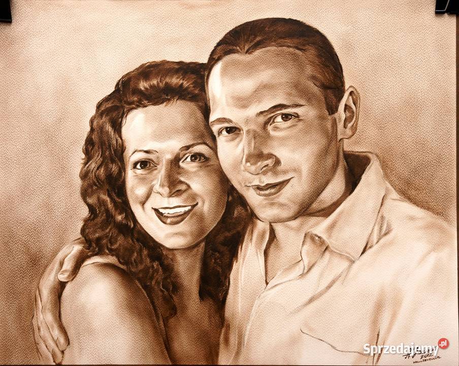 Portret olejny na płótnie ze zdjęcia małopolskie