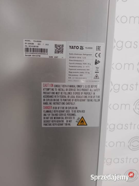 Szafa chłodnicza 1drzwiowa marki YATO YG05200013 Wrocław