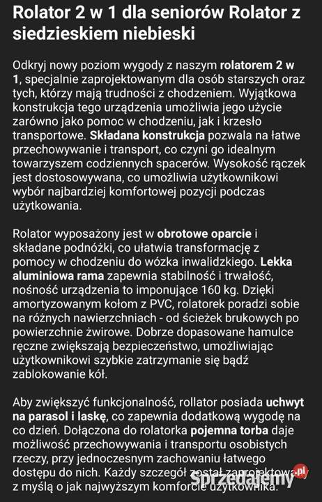 Wózek inwlidzki mazowieckie