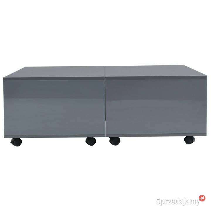 Stolik kawowy wysoki połysk szary 100 x 100 x 35 mazowieckie Warszawa sprzedam