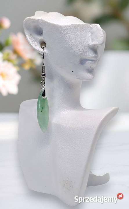 Kolczyki z AWENTURYNU awenturyn sopelki 1263 Warszawa