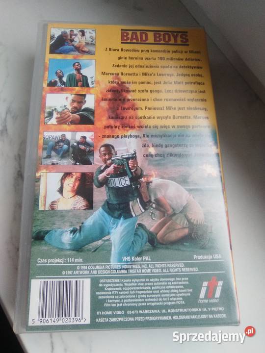 Bad Boys kaseta VHS wielkopolskie Poznań sprzedam