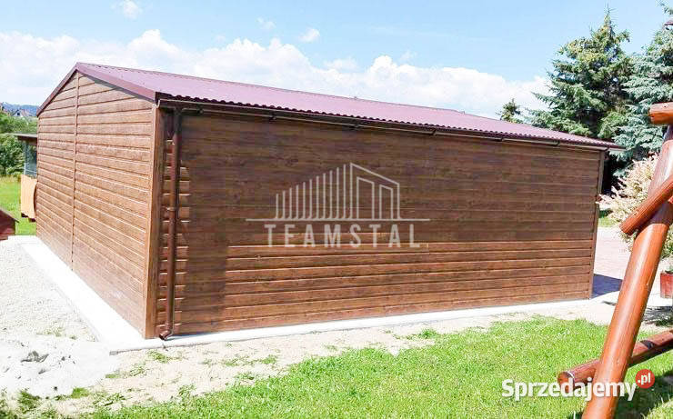 GARAŻ BLASZANY 7m x 7m wnęka 2x Brama drzwi Koszalin