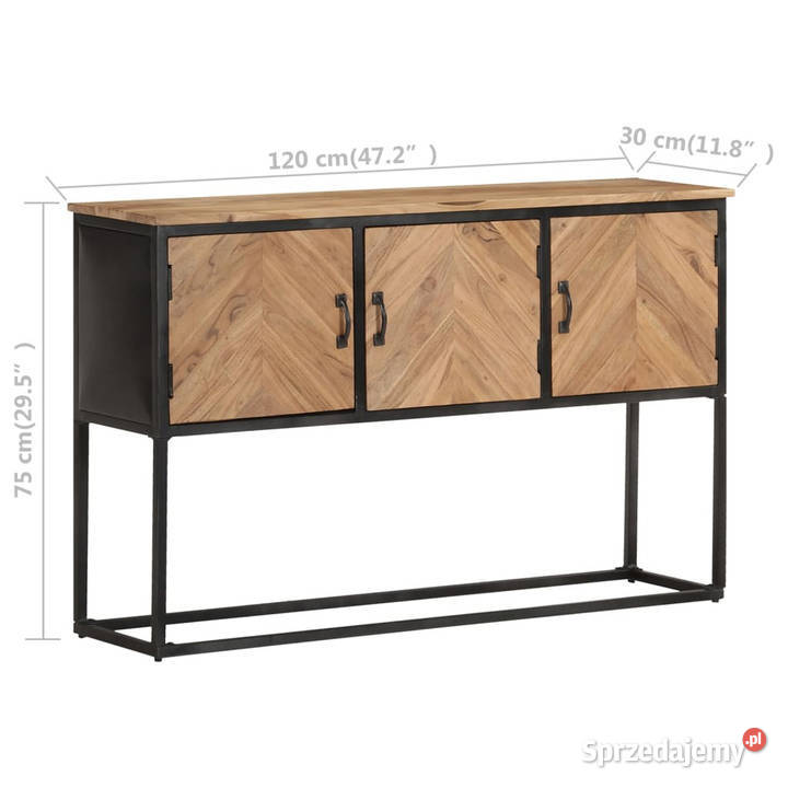 Szafka 120x30x75 lite drewno akacjowe WM323529 Pozostałe Warszawa