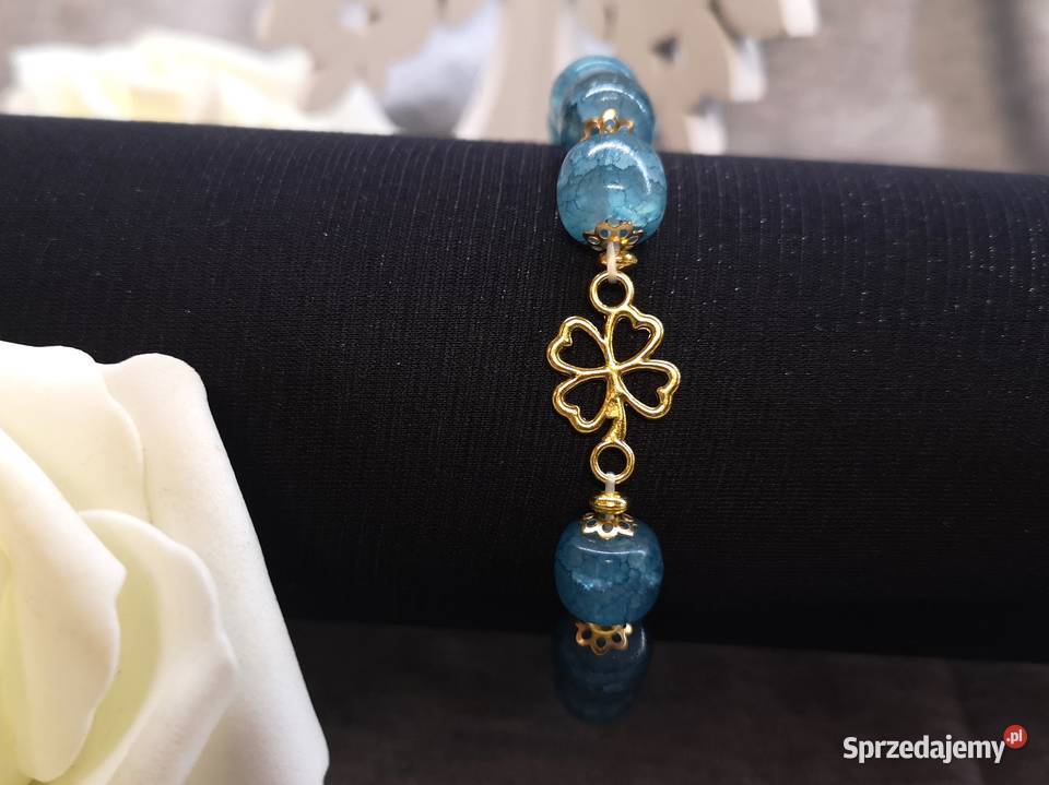 Bransoletka z naturalnych kamieni w morskim świętokrzyskie Kielce sprzedam