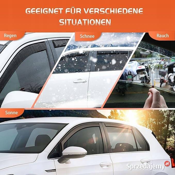 Deflektor przeciwwiatrowy czarny kompatybilny z Myszyniec