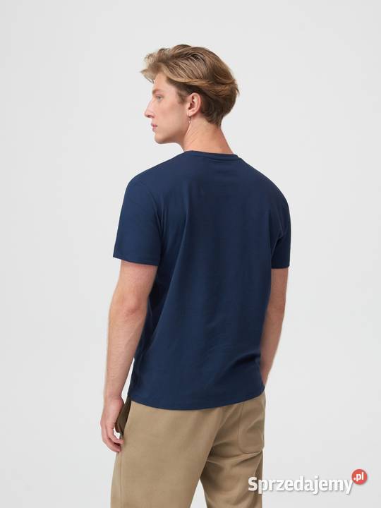 granatowy tshirt męski Sinsay Rozmiar M