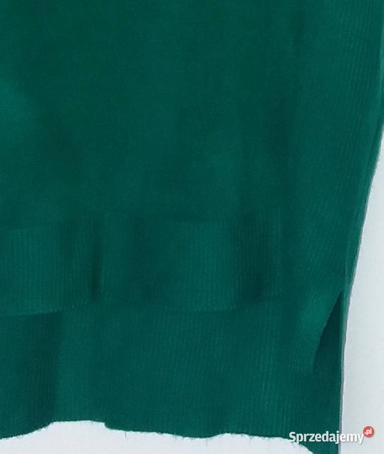 M Zielony lekki sweterek z dłuższym tyłem Gliwice