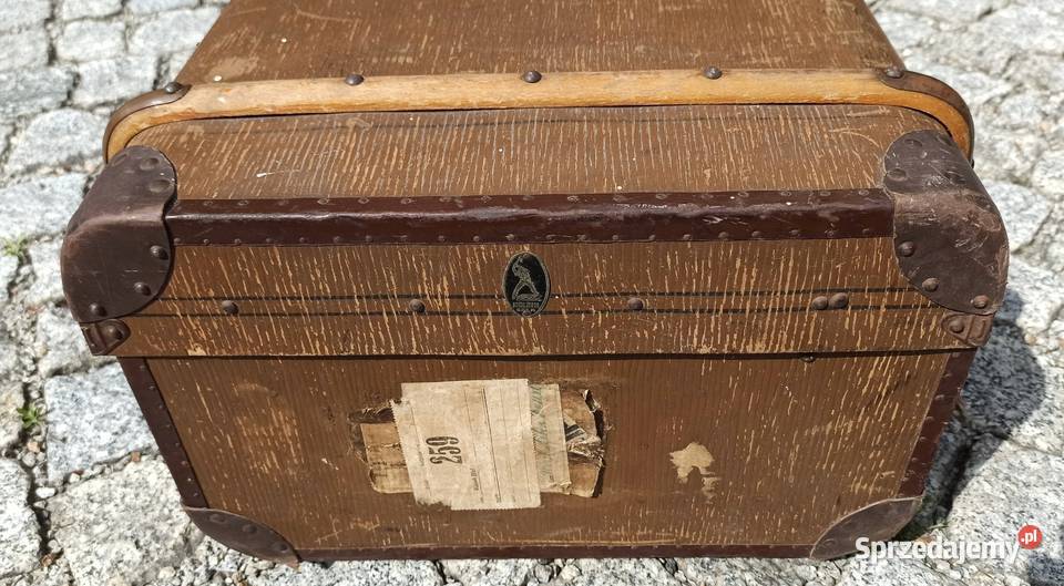 Stara walizka kufer Holzin Wrocław