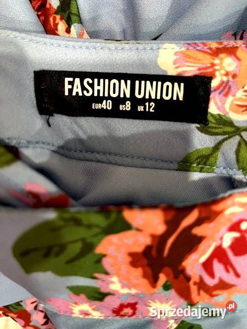 fashion union sukienka imprezowa kwiaty floral Spódnice i sukienki Choszczno sprzedam