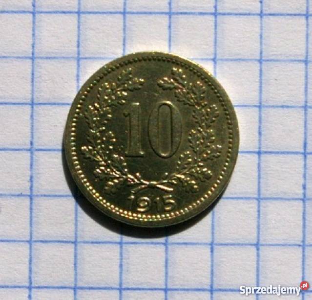 10 HALERZY 10 HELLER 1915 AUSTROWĘGRY Piszczac sprzedam