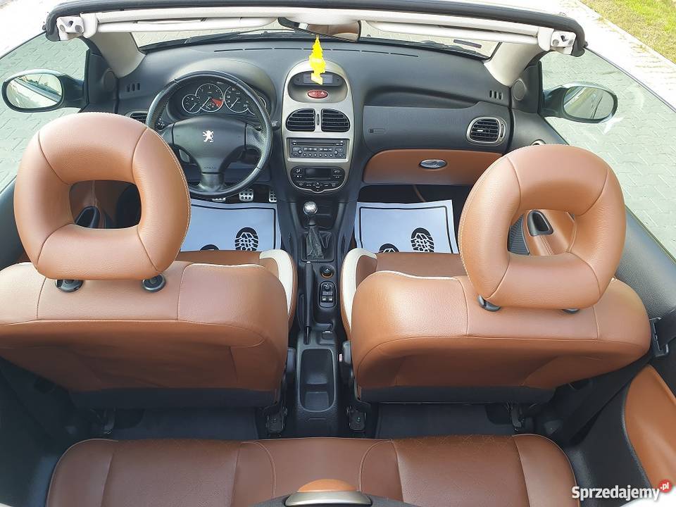 Peugeot 206 CC 16 Diesel 2006r Skóry Cabrio 95 autoalarm wielkopolskie Poznań