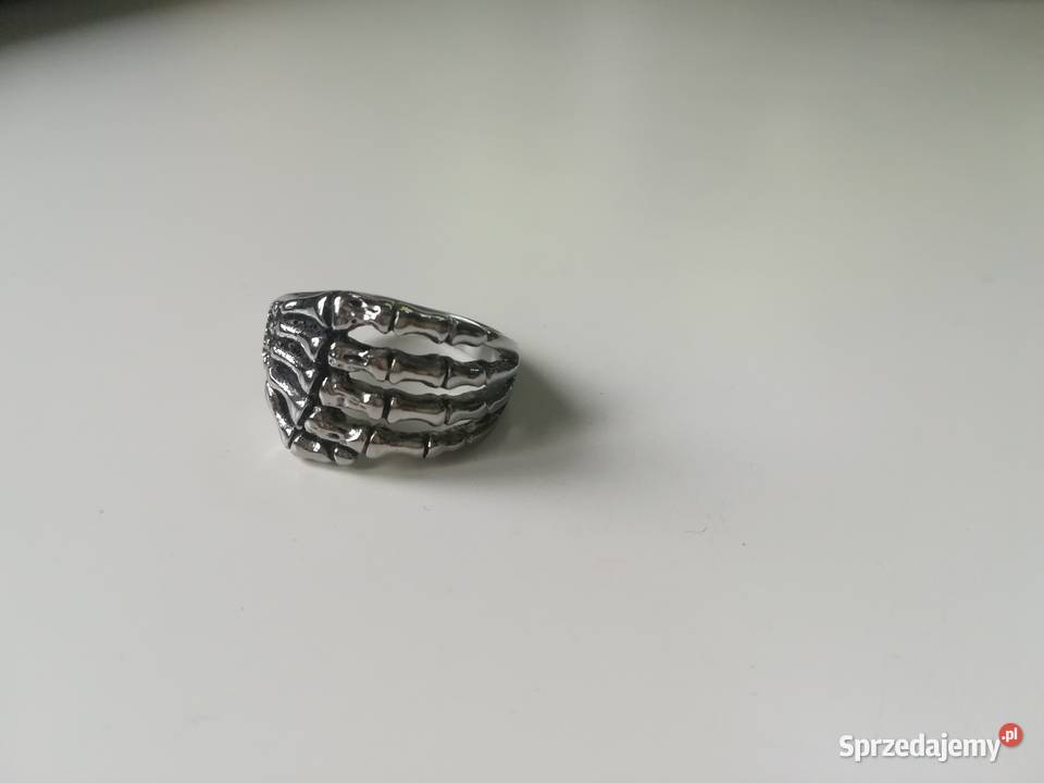 Pierścionek stal 316l kości