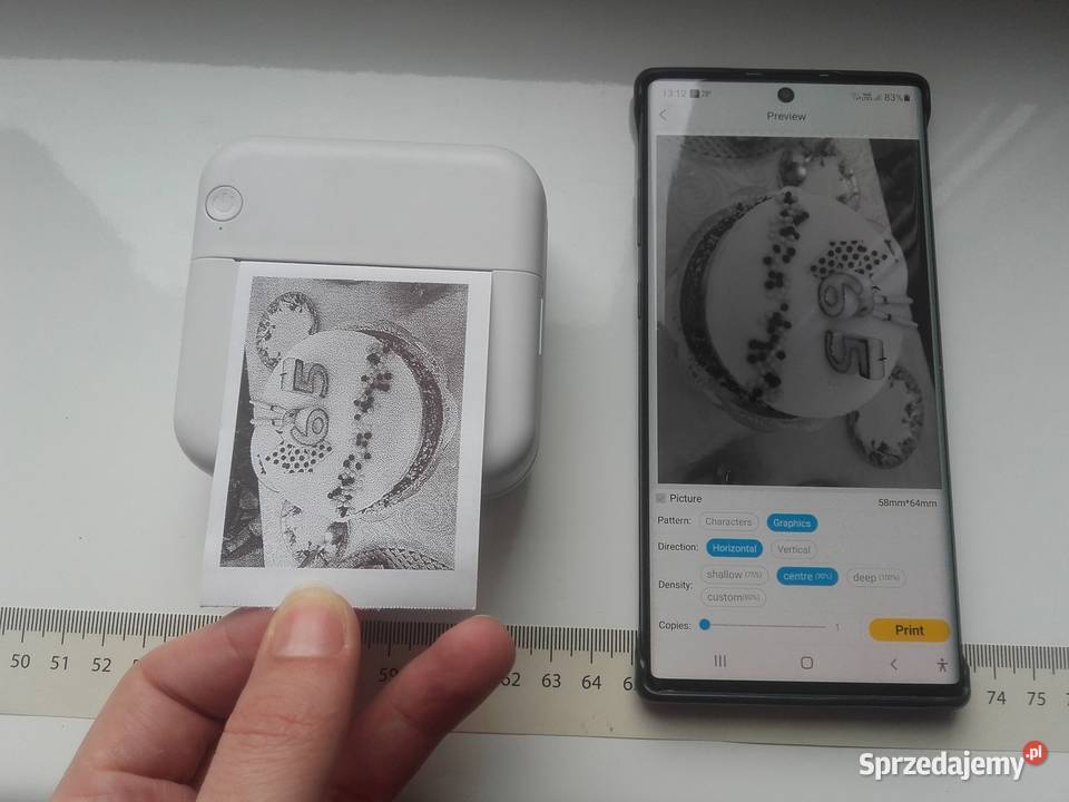 Mini drukarka przenośna termiczna papierowa Bydgoszcz