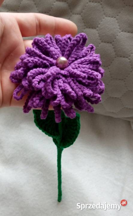 Kwiatek na szydełku łódzkie Łask
