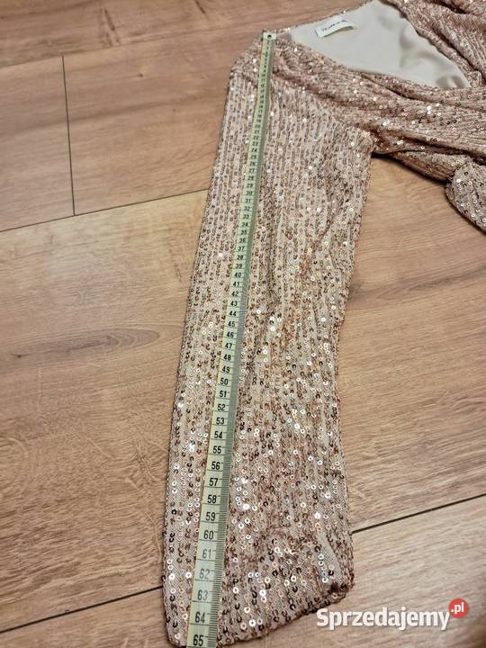 Złota sukienka z cekinami Łódź