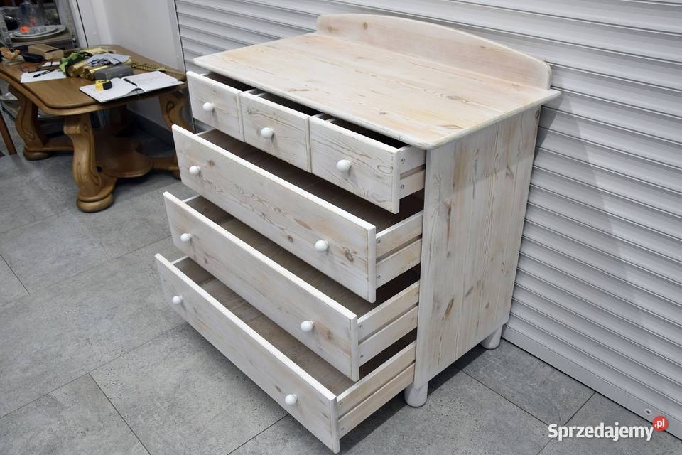 komoda z szufladami z drewna sosnowego nowa warmińsko-mazurskie