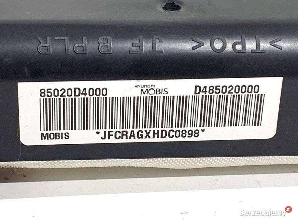 KURTYNA POWIETRZNA PRAWY KIA OPTIMA 85020D4000 sprzedam