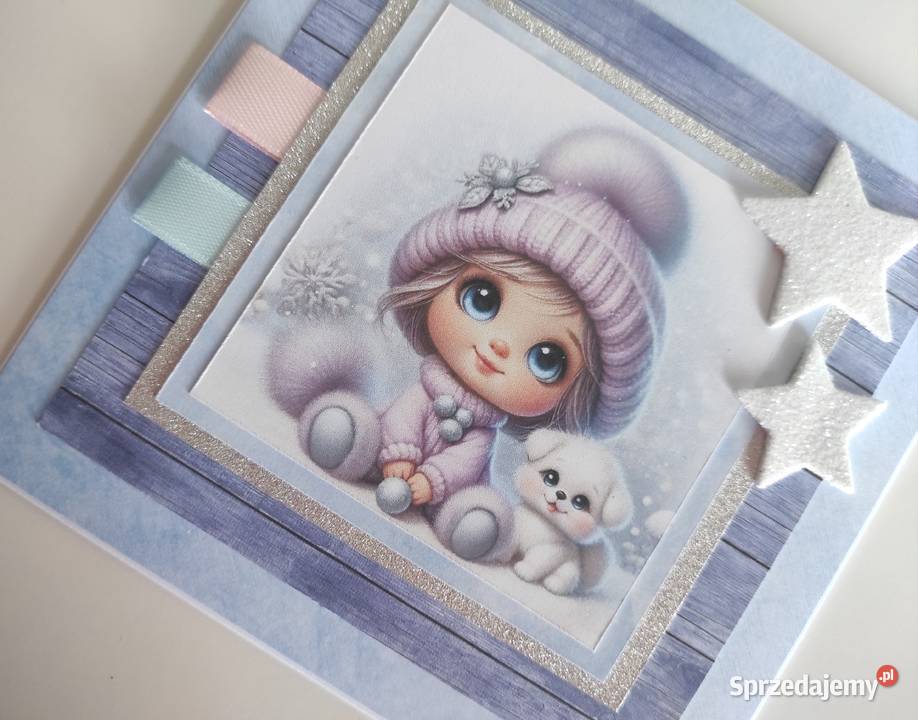 Kartka ręcznie robiona handmade z okazji urodzin