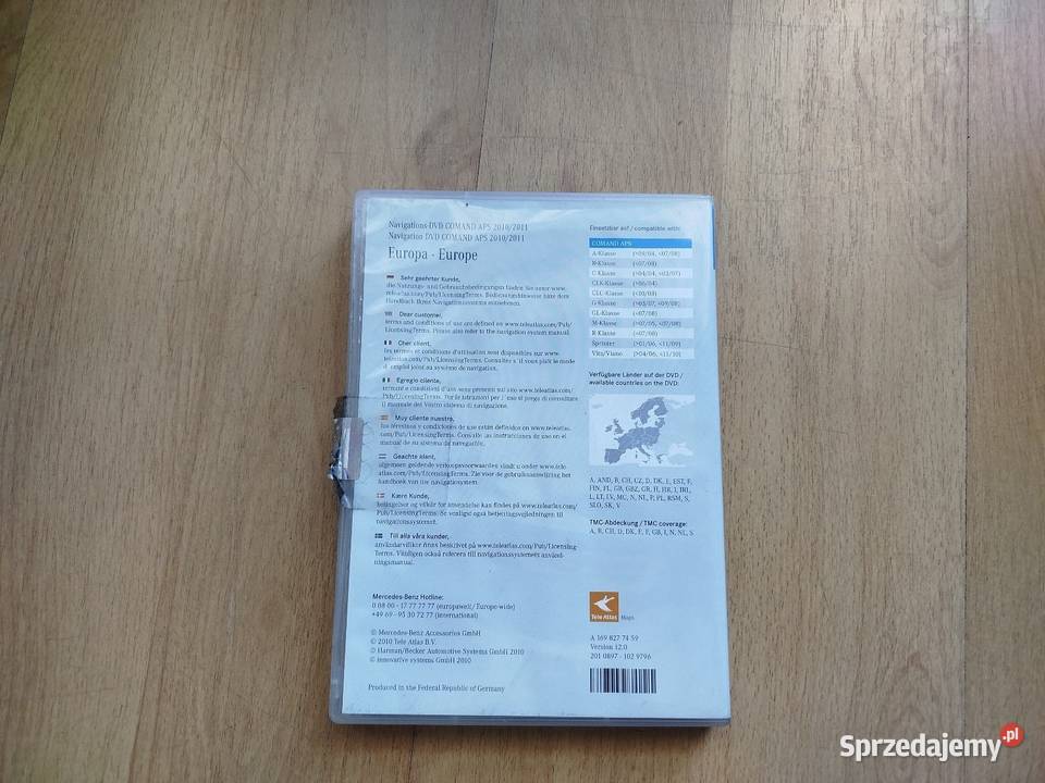 MAPA DVD EUROPA MERCEDES COMAND APS 20102011 Gorlice sprzedam