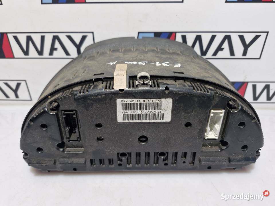 BMW E39 LICZNIK ZEGARY EUROPA ORYGINAŁ 8381195 Wyposażenie wnętrza