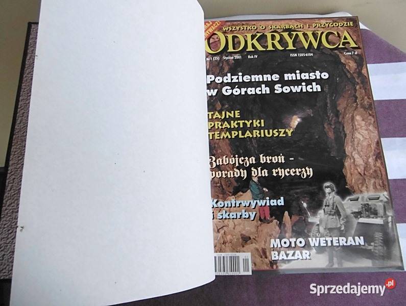 Odkrywca oprawiony rocznik 2001 Czasopisma Ostrów Wielkopolski