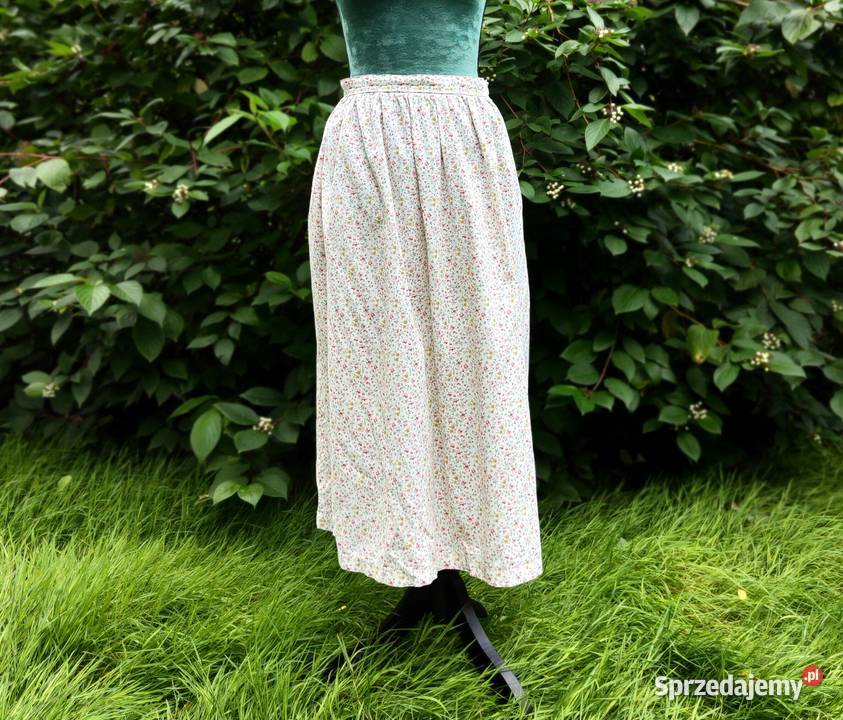 Spódnica midi vintage bawełna kwiaty kwiatki zachodniopomorskie sprzedam