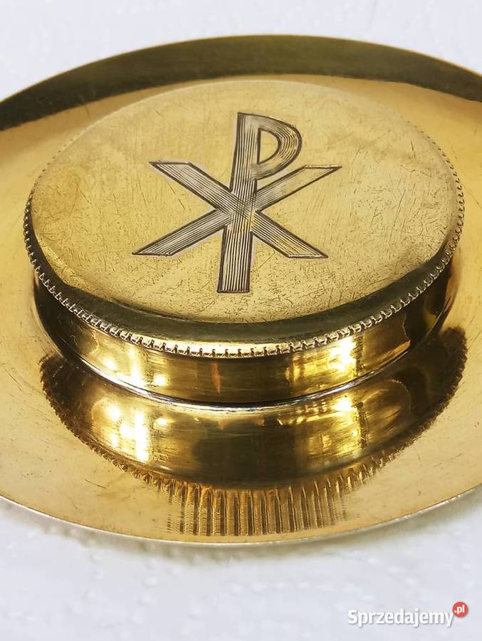 Cyborium Srebro 800 Złocone do Hostii Srebro Antyki Nowa Sól