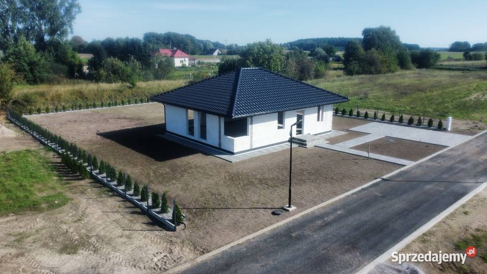 Nowy dom parterowy 105m2 na zamkniętym osiedlu Myślibórz sprzedam