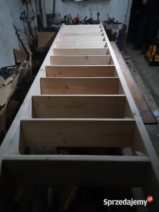 Schody drewniane regulowane mocne grube 45mm Barlinek