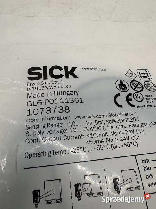 Sick GL6P0111S61 1073738 Czujnik optyczny Pozostałe Warszawa