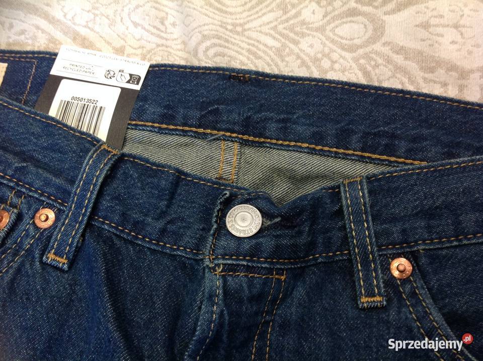 Spodnie Jeans Męskie LEVIS 501 LXL W34 L30 NOWE Odzież codzienna