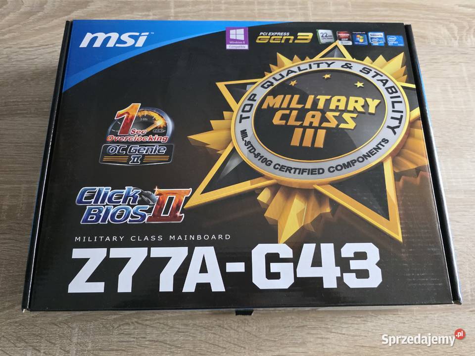 Płyta główna MSI Z77AG43 LGA1155 H2 DDR3 łódzkie Łódź
