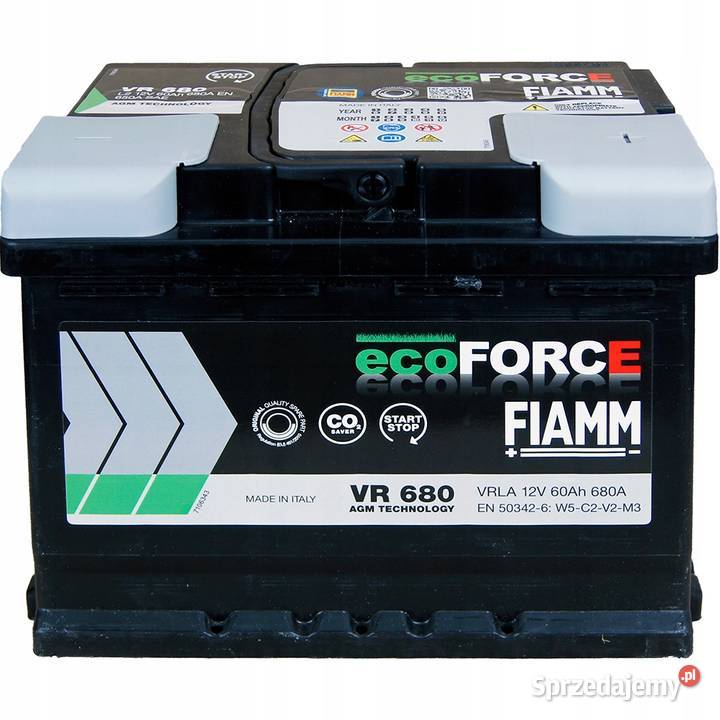 Akumulator 60AH Fiamm ECOFORCE AGM Słupsk