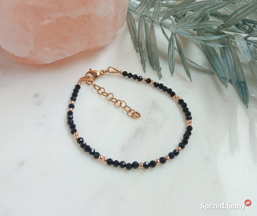 Bransoletka czarny turmalin i hematyt Czerwionka-Leszczyny