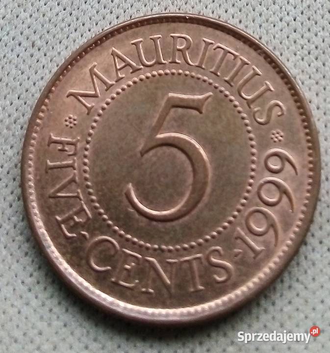 MAURITIUS FI VE CENTS 1999 r Legionowo