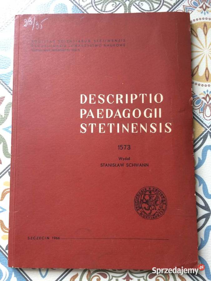 3840 Descriptio Paedagogii Stetinensis Szczecin