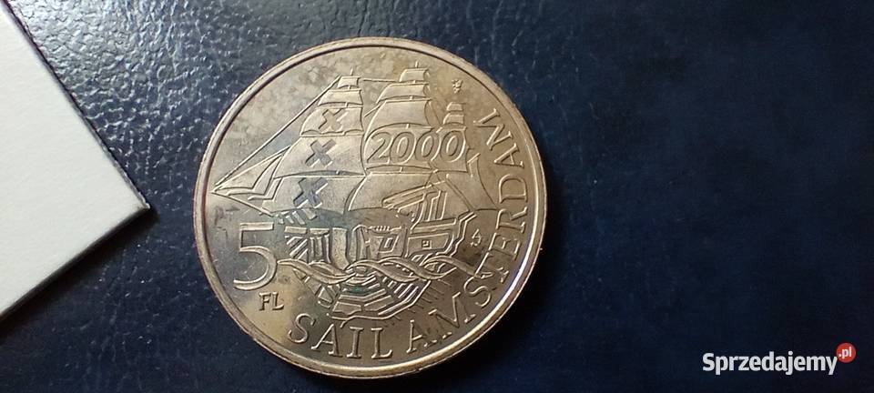 Stare monety 5 Floren 2000 Holandia 4