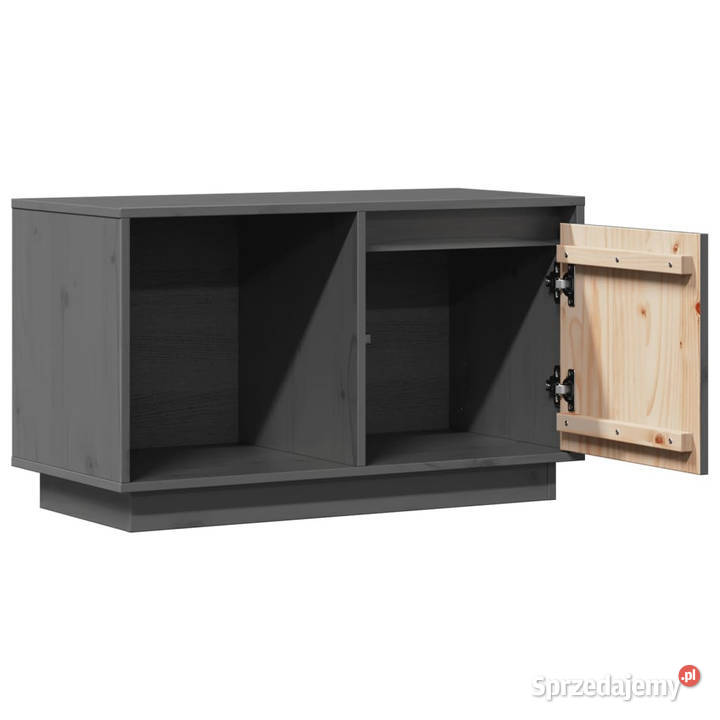 Szafka pod telewizor szara 74x35x44 lite drewno Warszawa