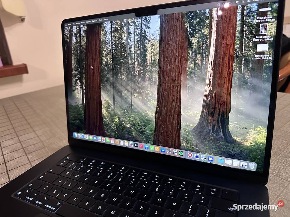 MacBook Air 15 M3 8GB RAM 256GB SSD bateria 100 wielkopolskie Witowo