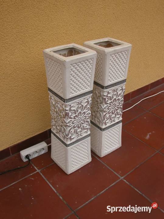 Piękny wazon glamour ceramika 2 sztuki lubuskie sprzedam