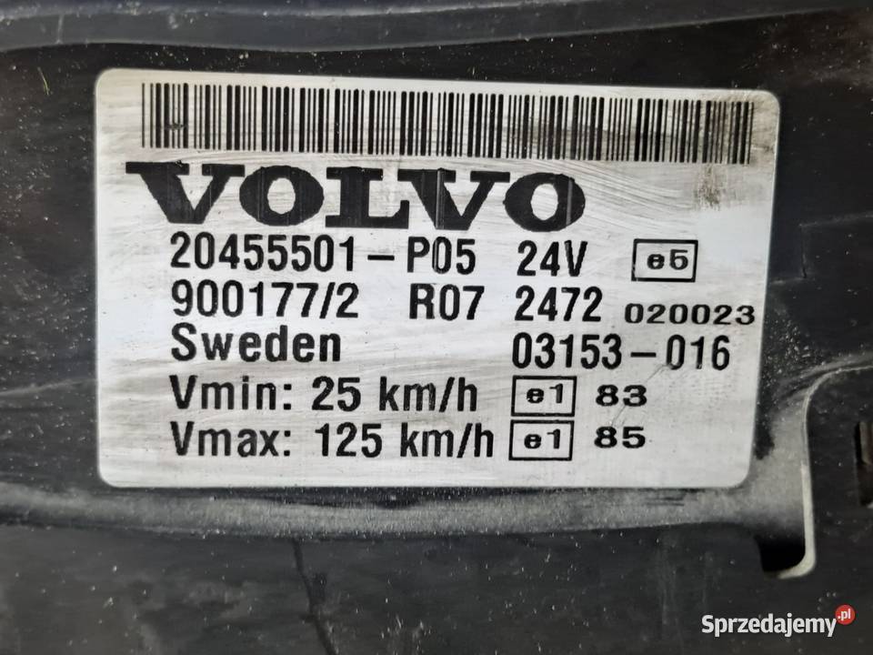 Licznik ZEGAR VOLVO VDO FH FM 20455501P05 Zawichost