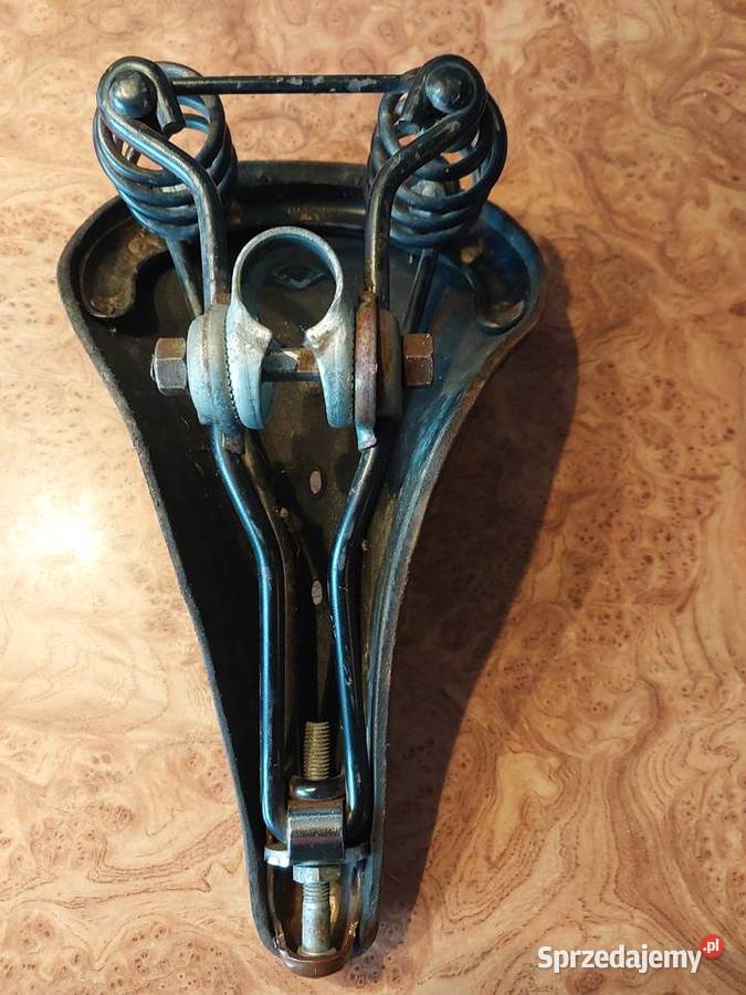 Zabytkowe skórzane siodełko do roweru Piła