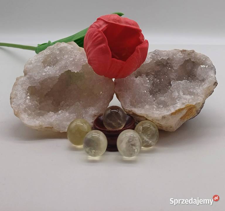 Kolekcjonerska kula 16mm jasny naturalny cytryn Olsztyn
