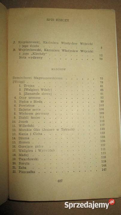 Klechdy starożytne podania i powieści Łódź sprzedam