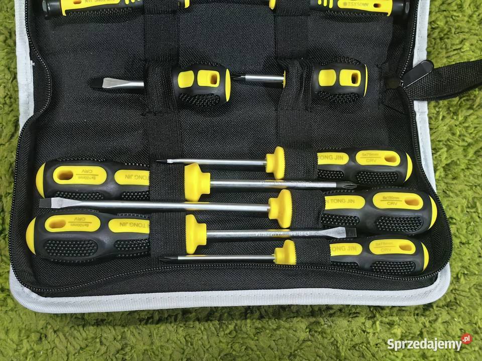 Zestaw wkrętaków 17 sztuk precyzyjne nowe torba Inczew