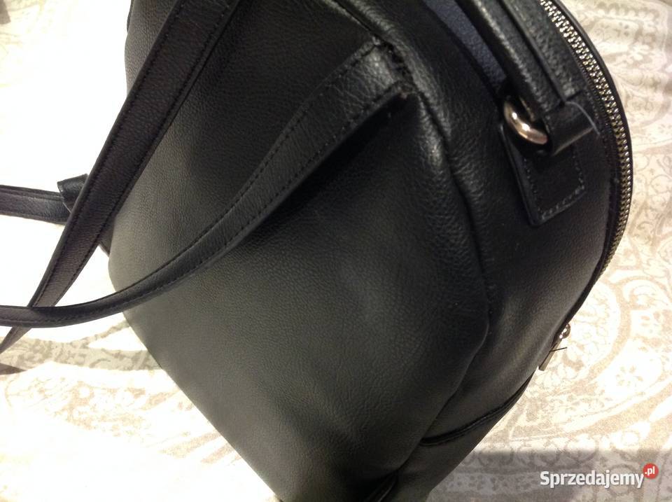 Plecak Czarny Skórzany Damski AMISU lubuskie Nowa Sól