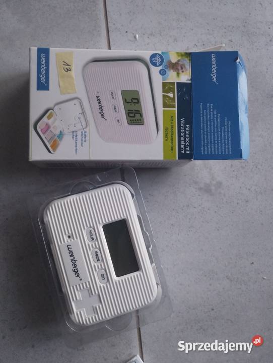 Pojemnik na lekarstwa z alarmem Nowe Warlubie sprzedam